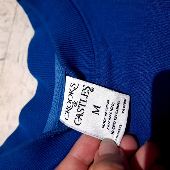 Crooks & Castles | Blue Crooks 2012 graphic crew neck unisex sweater - Picture 8 of 8